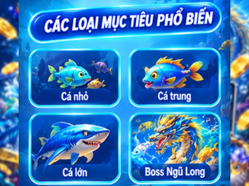 Các loại mục tiêu thường gặp trong game Bắn Cá Ngũ Long