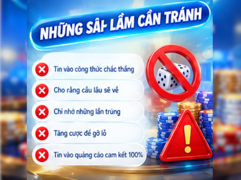 Những sai lầm thường gặp khi soi cầu Tài Xỉu